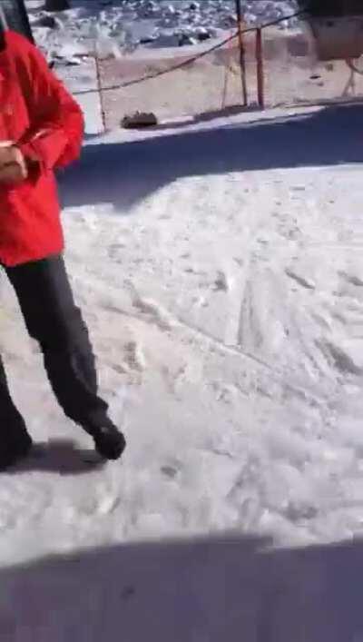 WCGW trying to show off my ski tricks