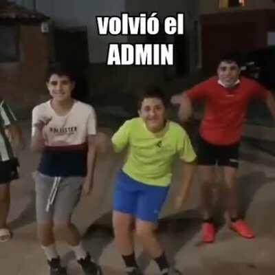 VOLVI&Oacute; EL ADMIN