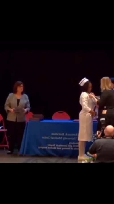 Little daughter proud of her mother.