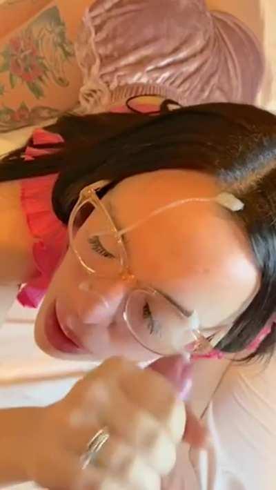 Finish on my glasses baby 💦