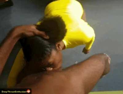 Deepthroat and Then Proceeds to Fuck Her