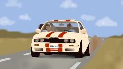 We can speed in my 2SEATER.