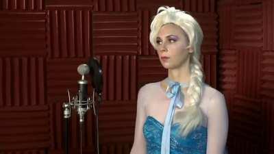 Elsa sings Frozen 2 (Key of Awesome) 