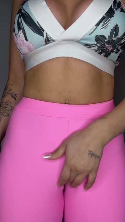 Do you want to taste me through this cameltoe?