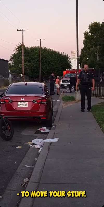 Why did the cops kick him out for feeding the homeless?