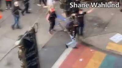 Compiled streamed clips of cap hill car/shooting incident (one injured)