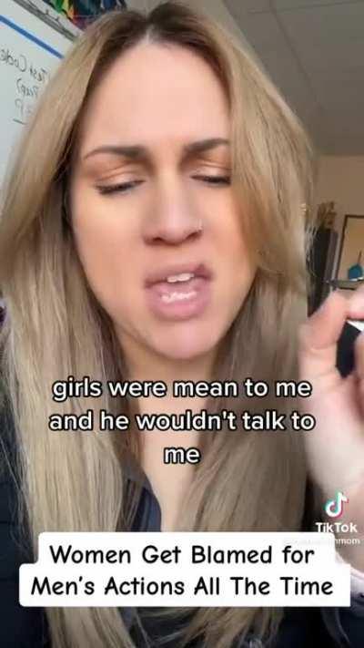 Women and girls are blamed for everything