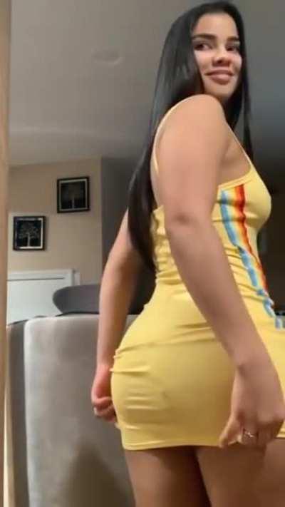 Damn, I thought she pulled the dress up 😞