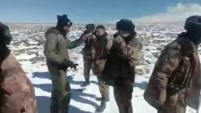 brawl between Chinese and Indian soldiers during border dispute