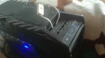 Power button of a friend stopped working so he fixed it.