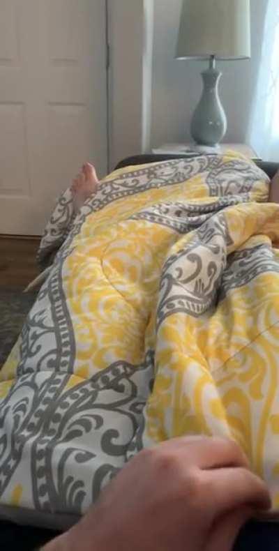 Her reaction to seeing my face after our nap