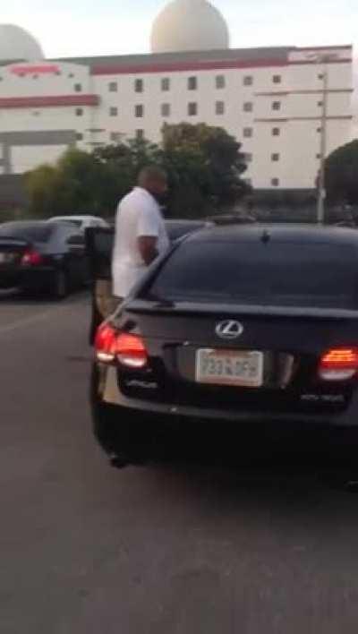 Idk what's more trashy them or the guy filming them