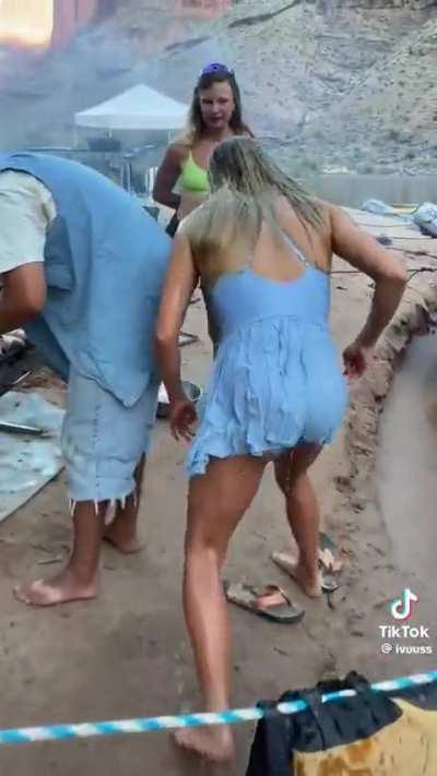 She’s on that Gollum Fit red Grindset