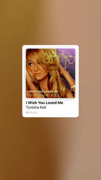 Tynisha Keli- I Wish You Loved Me