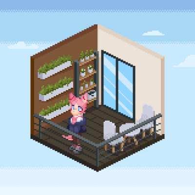 Enjoying some morning air (by me - twitter: @hayzhelnut)