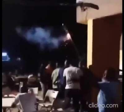 Right to the face... Fucking Yikes