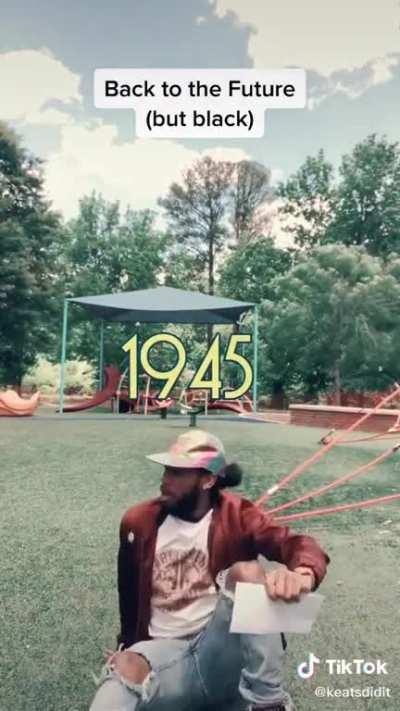 “Back to the past?” “No, no. Back to the future.” + “One black coffee.”