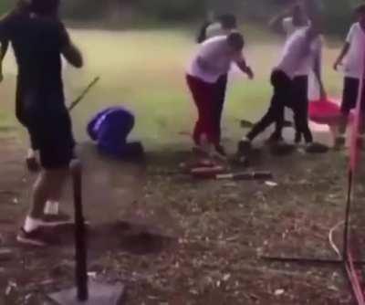 Letting go of a Bat while swinging
