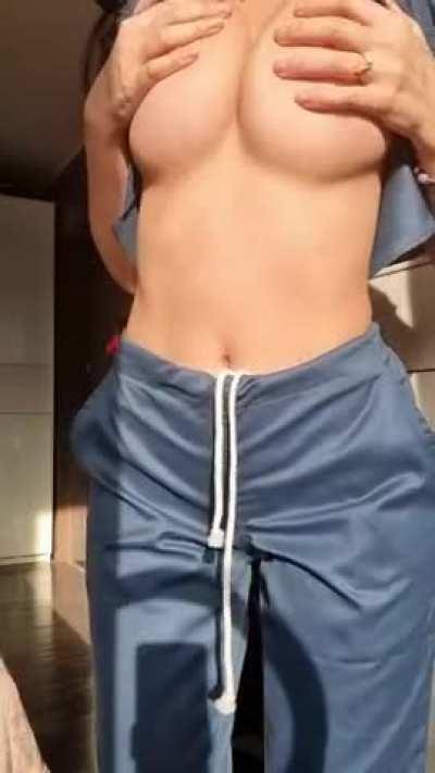 There's no way you would expect my tits to be this big when you see me in uniform