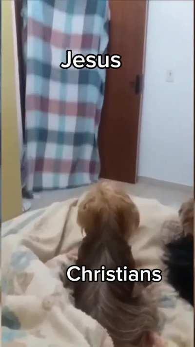 'Love one another', He said