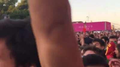 June 15 2018 - Porto. I was in town visiting (I’m Canadian from Toronto). Ronaldo scores a hat trick against Spain. Something to enjoy from a pre-covid time.