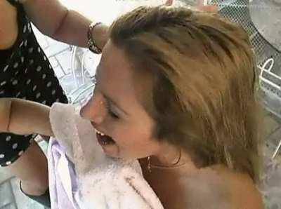 When the make-up girl loves cum more than the actress.