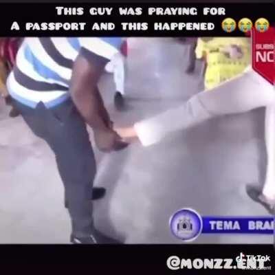 Foot gives passport. * Severed foot * .