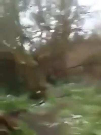 Guy thinks it's a good idea to throw water on some chavs