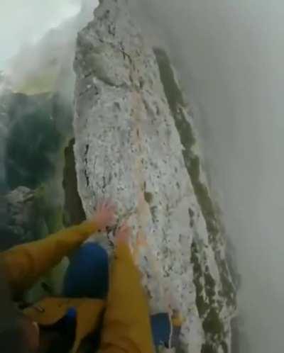 Difference in weather between two sides of the mountain