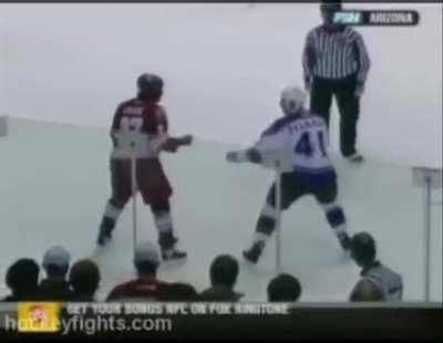 NHL Fight : Asked nicely and wished him good luck!