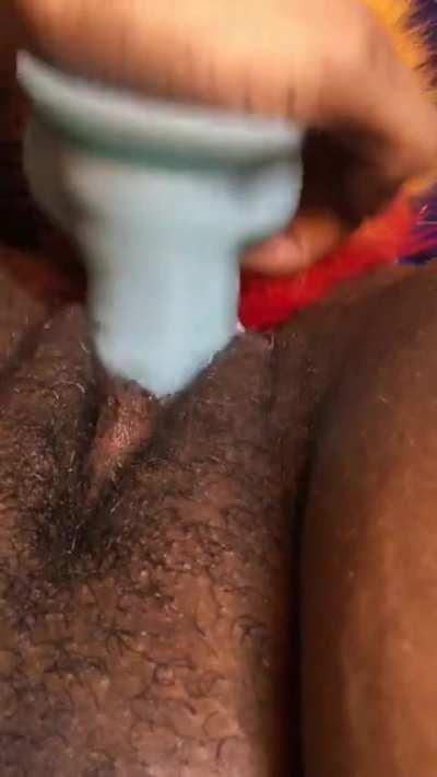 NB partner using dildo on me. They/Them