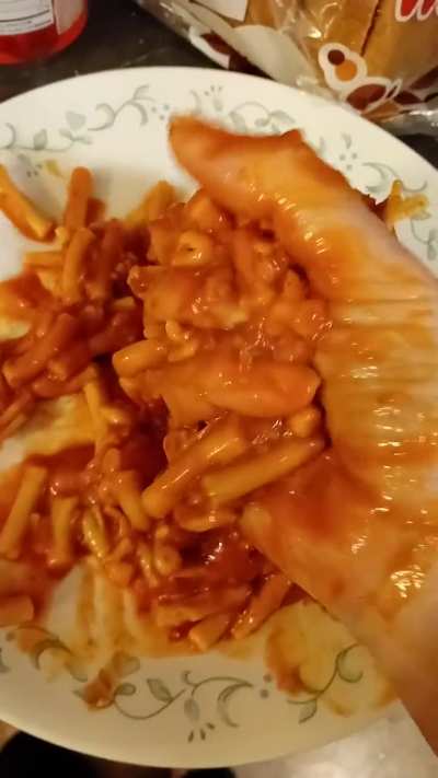 I gripped the beefaroni