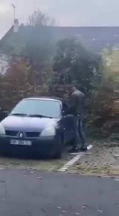 Trying to burn your ex GF's car