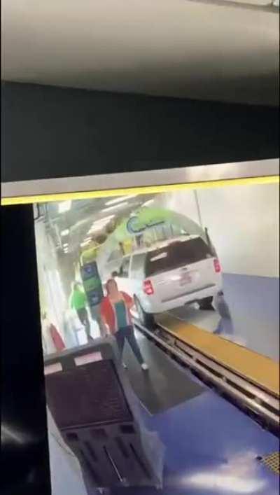 My cousin stopped a car accident from occuring after idiot leaves her car with the husband inside. She claims she didn't know how to put the car in neutral...