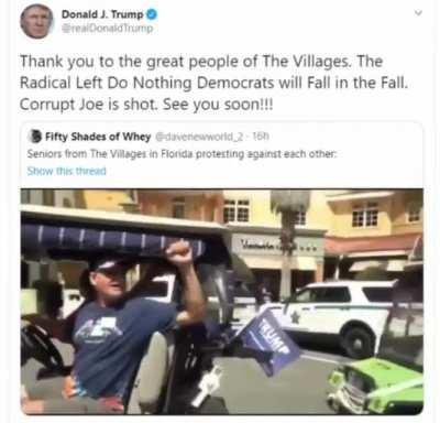 lol has tr*mp given up whistlin'?