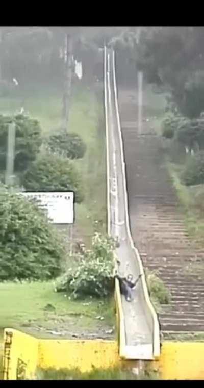 poor man's waterslide