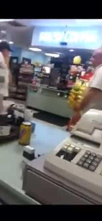 And that's when the Loch Ness Monster bent down & said; 