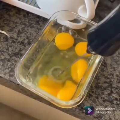 to whisk eggs