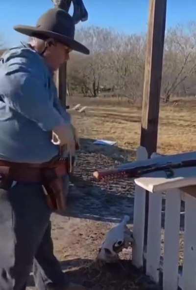 Mingus Reynolds winning Texas Tech’s 11th NCAA National Championship in Wild West Mobility Shooting.