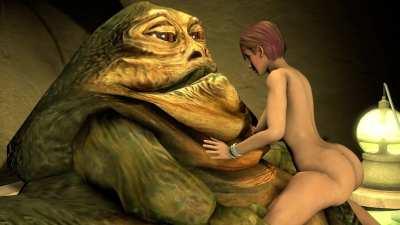Jabba's Slave Pleasuring Him (WIP)