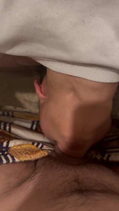 I let him enjoy my throat 