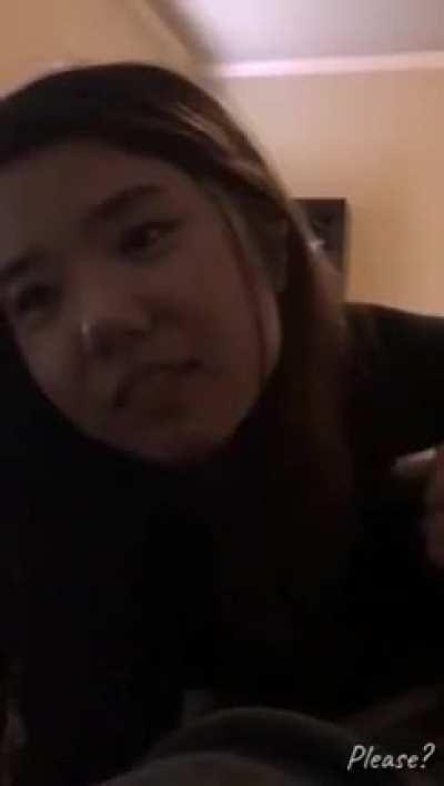 She definitely died inside.