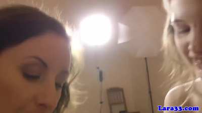 Mother and daughter share cum