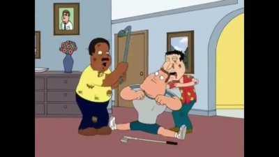 Compilation of everyone getting beaten up in Family Guy