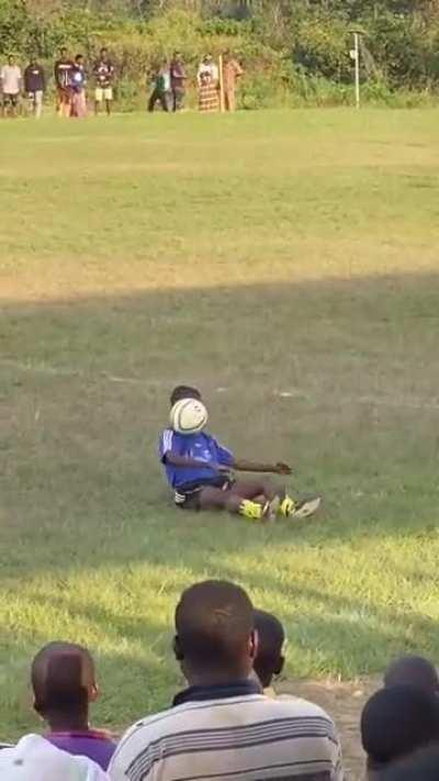 Boy displays exceptional skills.