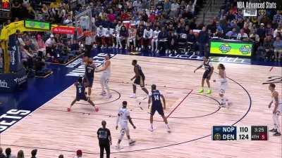 [Highlight] Zion successfully defends Aaron Gordon's shot with his ass