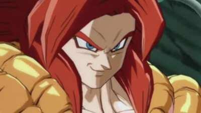 Gogeta and Gogeta in the end screen