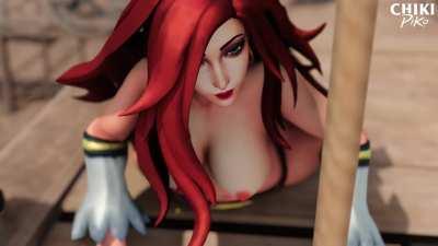 Miss Fortune's pole dance (Chikipiko)[League of Legends]