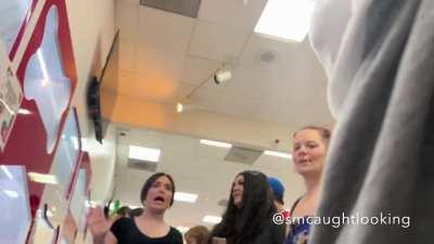 Milf tells her daughters to look! I have several 15-25min full length videos with the best bulge reactions ! DM on Instagram @smcaughtlooking