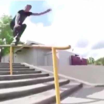 HMFT after I grind this rail with a rollerblade